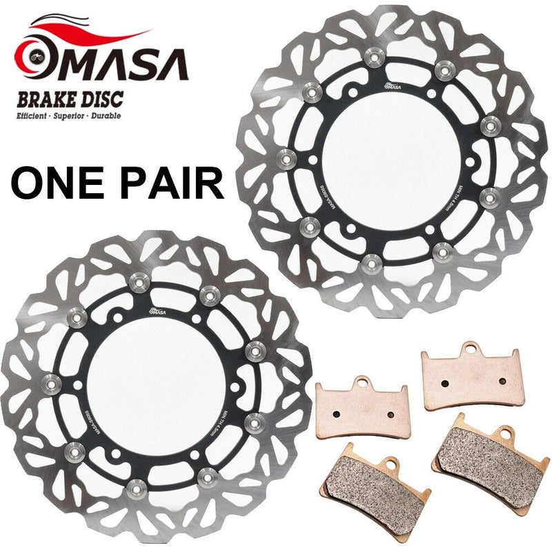 Brake Rotor+Pads for  YAMAHA YZF R6 600 99-02 BT BULLDOG 1000 02-06